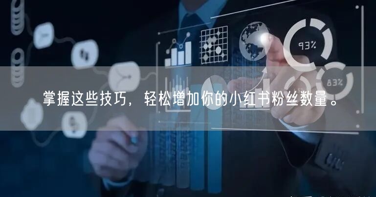 掌握这些技巧，轻松增加你的小红书粉丝数量。