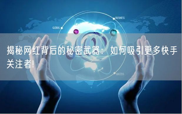 揭秘网红背后的秘密武器：如何吸引更多快手关注者!