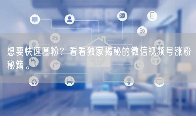 想要快速圈粉？看看独家揭秘的微信视频号涨粉秘籍。