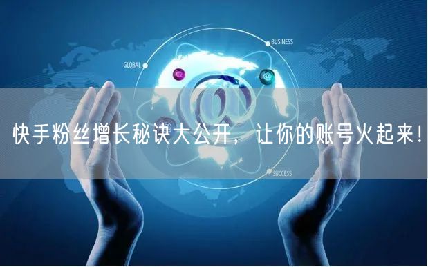 快手粉丝增长秘诀大公开，让你的账号火起来！