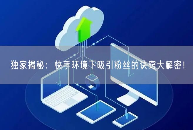 独家揭秘：快手环境下吸引粉丝的诀窍大解密！