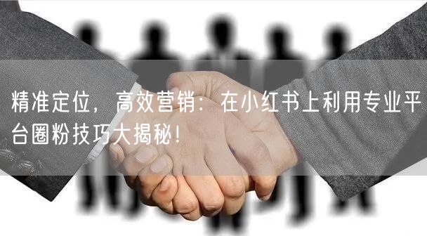 精准定位，高效营销：在小红书上利用专业平台圈粉技巧大揭秘！