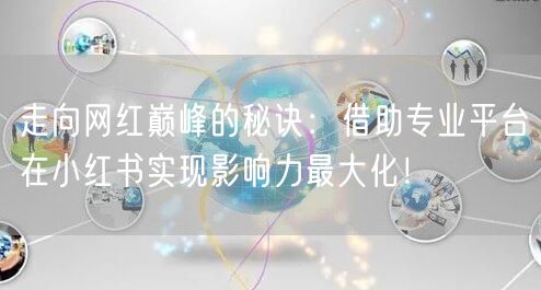 走向网红巅峰的秘诀：借助专业平台在小红书实现影响力最大化！