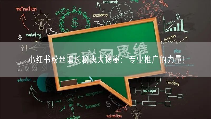小红书粉丝增长秘诀大揭秘：专业推广的力量！