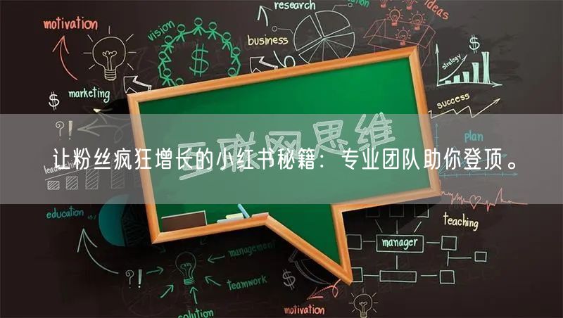 让粉丝疯狂增长的小红书秘籍：专业团队助你登顶。