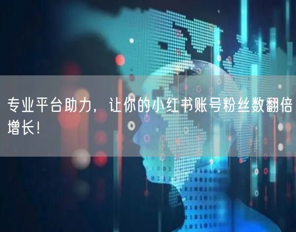 专业平台助力，让你的小红书账号粉丝数翻倍增长！