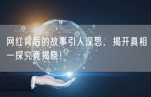 网红背后的故事引人深思，揭开真相一探究竟揭晓！