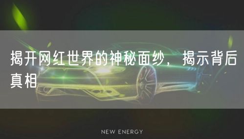 揭开网红世界的神秘面纱，揭示背后真相