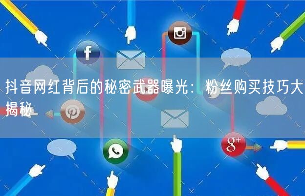 抖音网红背后的秘密武器曝光：粉丝购买技巧大揭秘