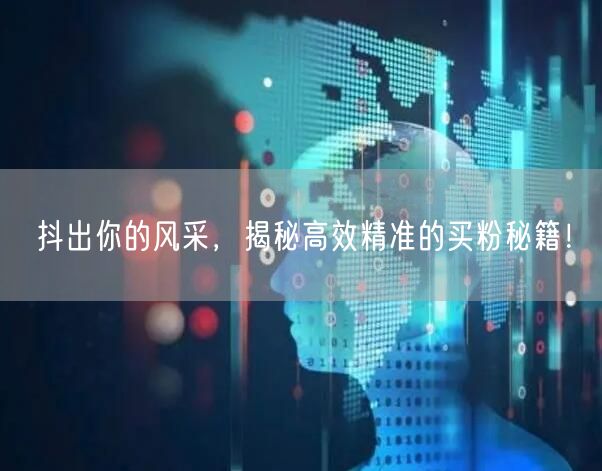 抖出你的风采，揭秘高效精准的买粉秘籍！