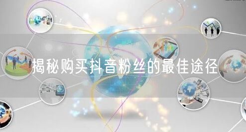 揭秘购买抖音粉丝的最佳途径