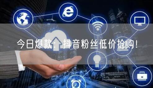 今日爆款：抖音粉丝低价抢购！