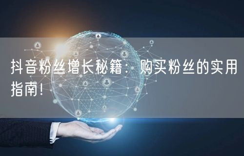 抖音粉丝增长秘籍：购买粉丝的实用指南！