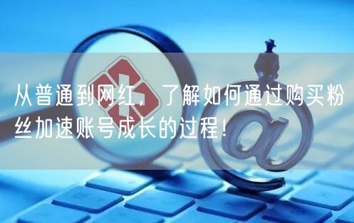 从普通到网红，了解如何通过购买粉丝加速账号成长的过程！