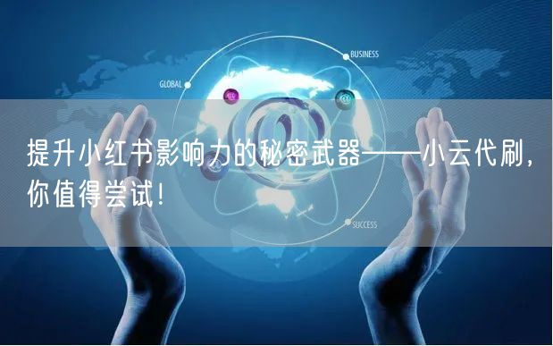 提升小红书影响力的秘密武器——小云代刷，你值得尝试！